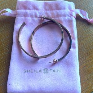 Sheila Fajl bronze hoops